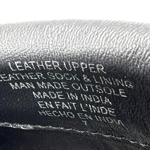 Seychelles‎ Size 7 Low Key Black Leather Slip On Wide Band Slides Sandals Shoes - Picture 13 of 13